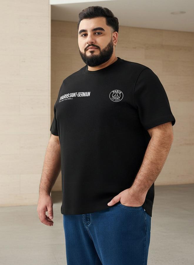 Maxim Men Regular Fit Crew Neck Short Sleeve Paris Saint-Germain Print T-shirt - Image 1